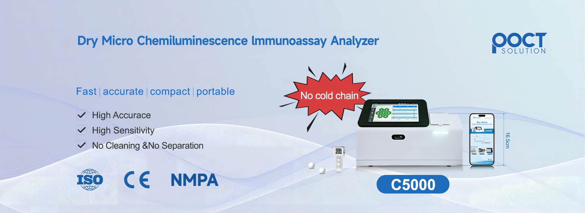 China manufacture for chemiluminescence immunoassay analyzer