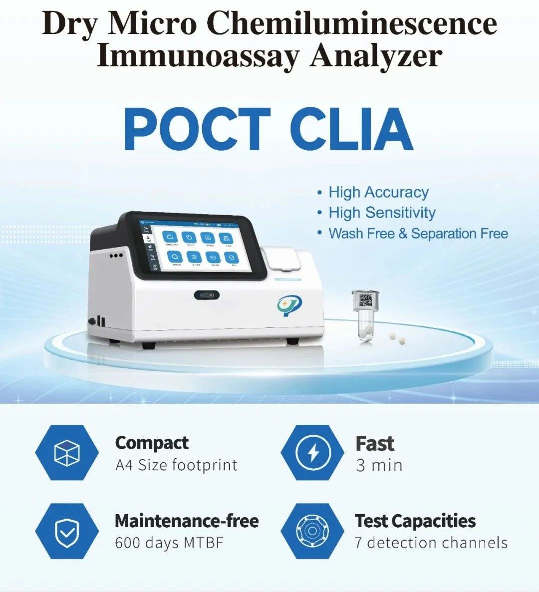 Efficiency & Flexibility - Accre 8 CLIA Analyzer