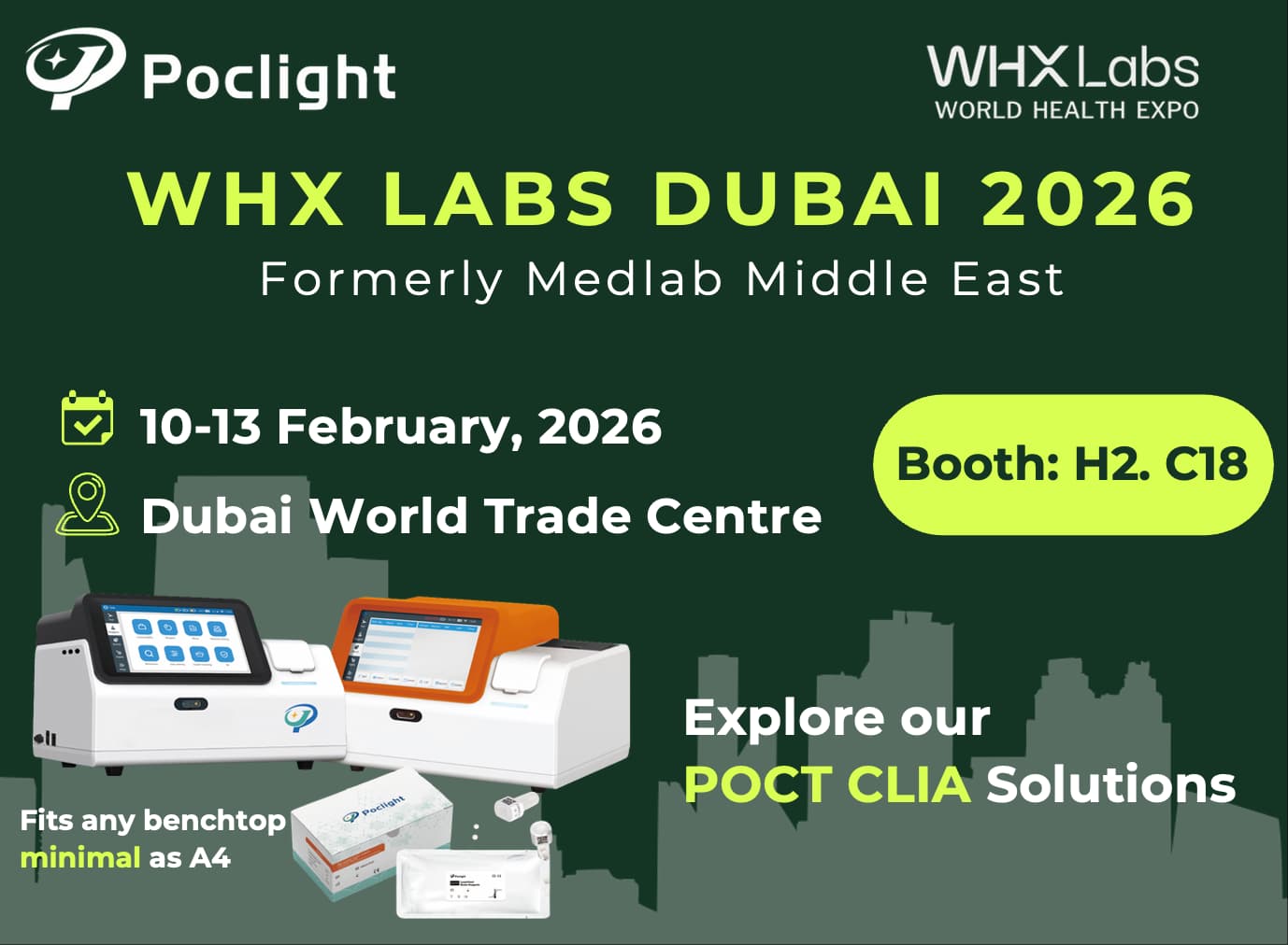 Poclight at WHX Labs Dubai 2026: Global Focus, Gather in Dubai